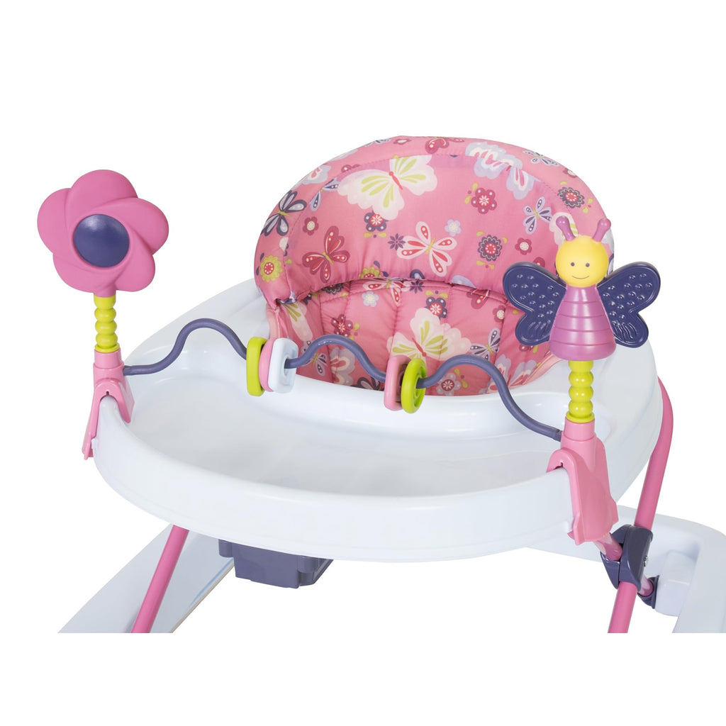 Activity Walker with Toy Bar, Front Wheels, Tray, Adjustable Height and Fold Frame M978