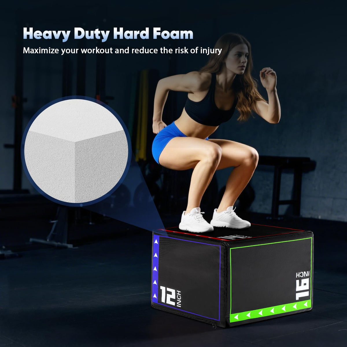 3 in 1 Foam Plyometric Jump Box O759