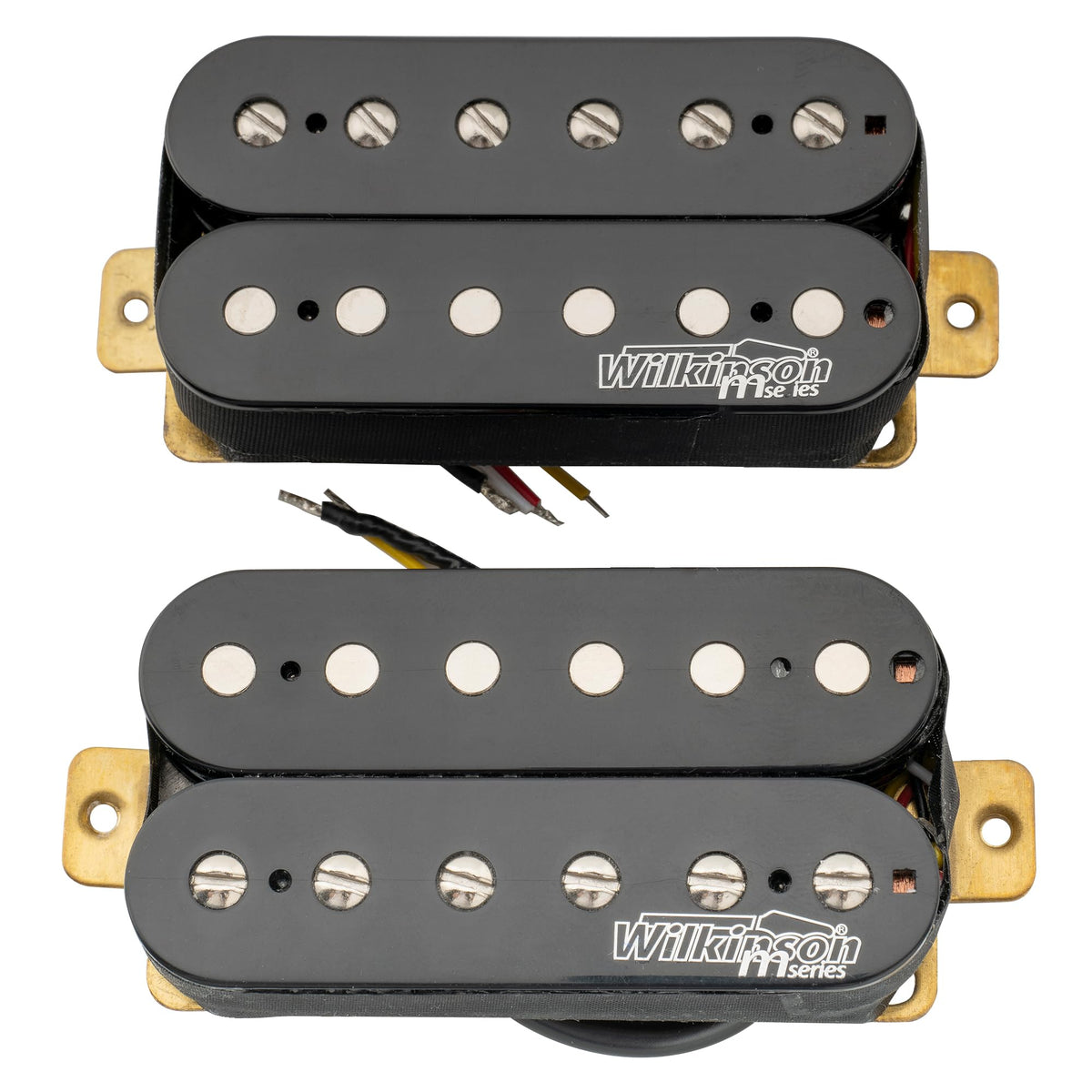 Alnico 5 Open Humbucker Pickups Set Black D103578