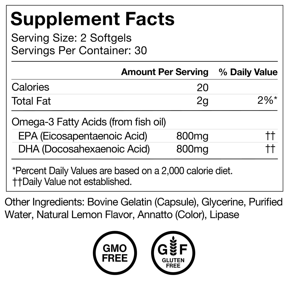Omega-3 Fish Oil EPA & DHA 1,600mg Supplement H385712