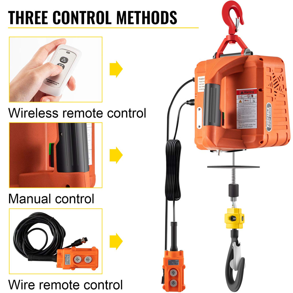 1500W Portable Electric Hoist Winch M943623