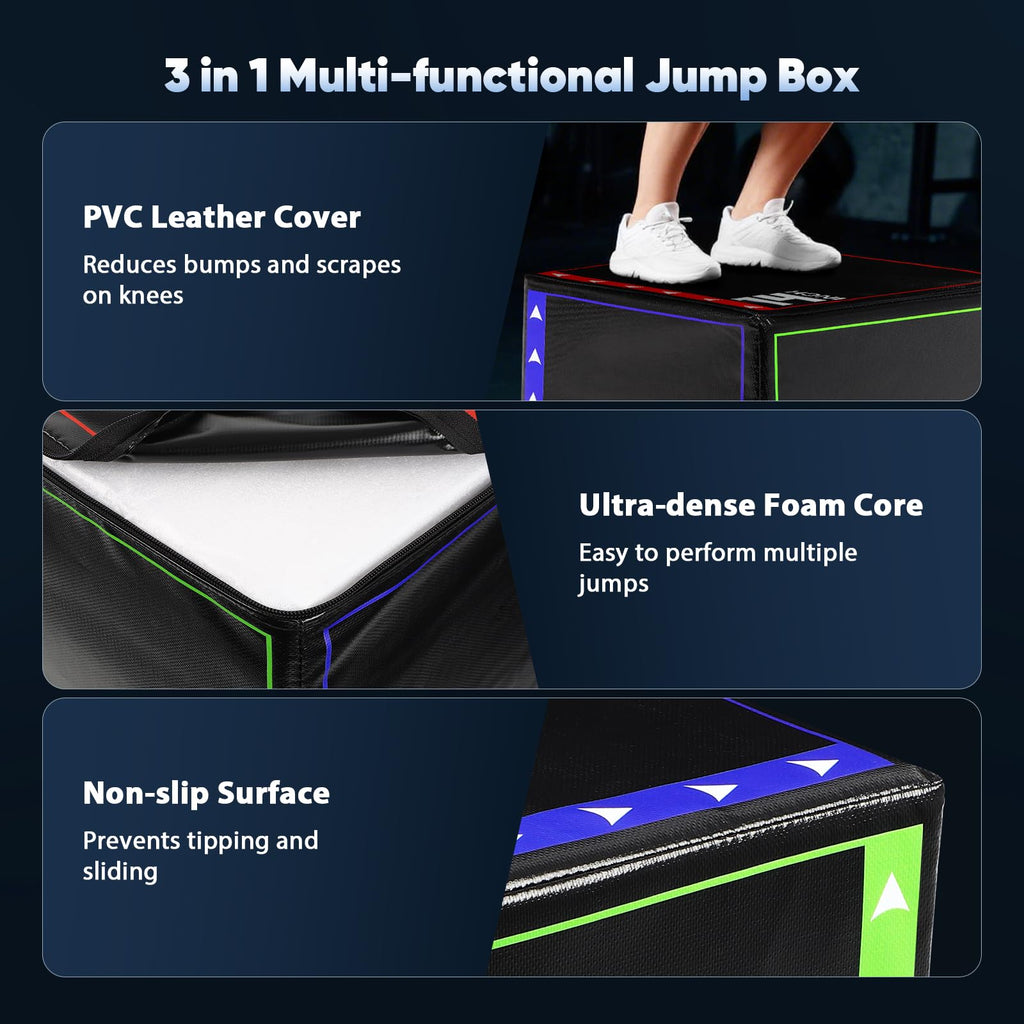 3 in 1 Foam Plyometric Jump Box O759