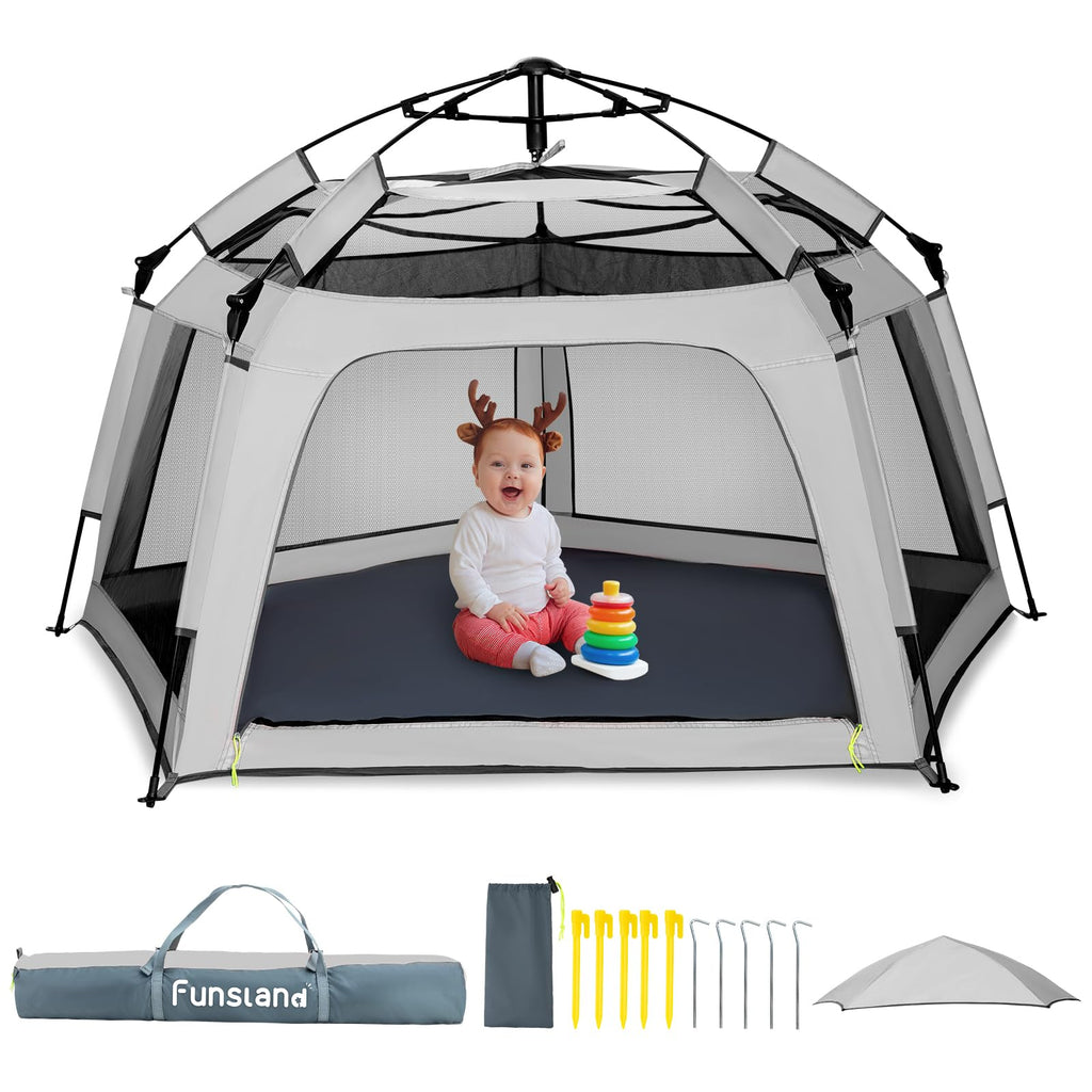 Pop-up Play Tent with Canopy Travel Bag A96627