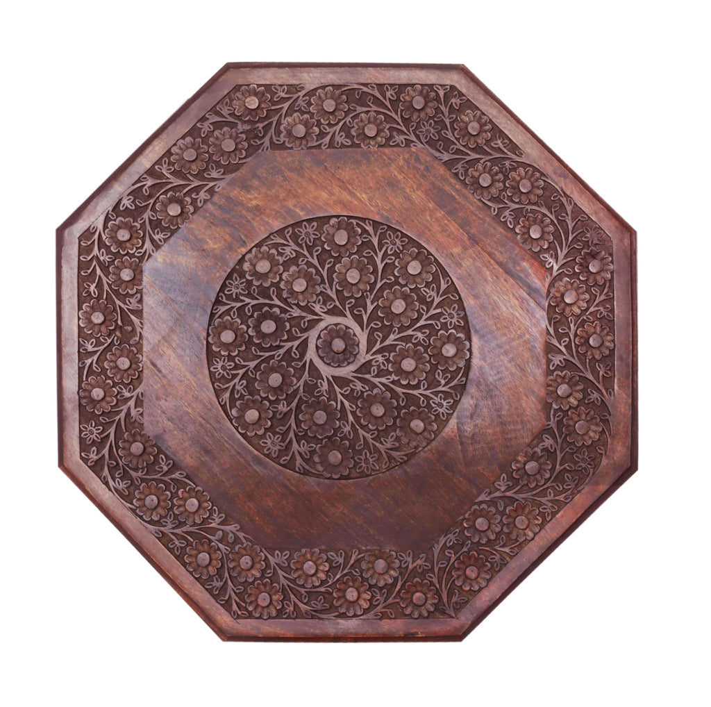 Solid Wood Folding Octagon Coffee Table P730686
