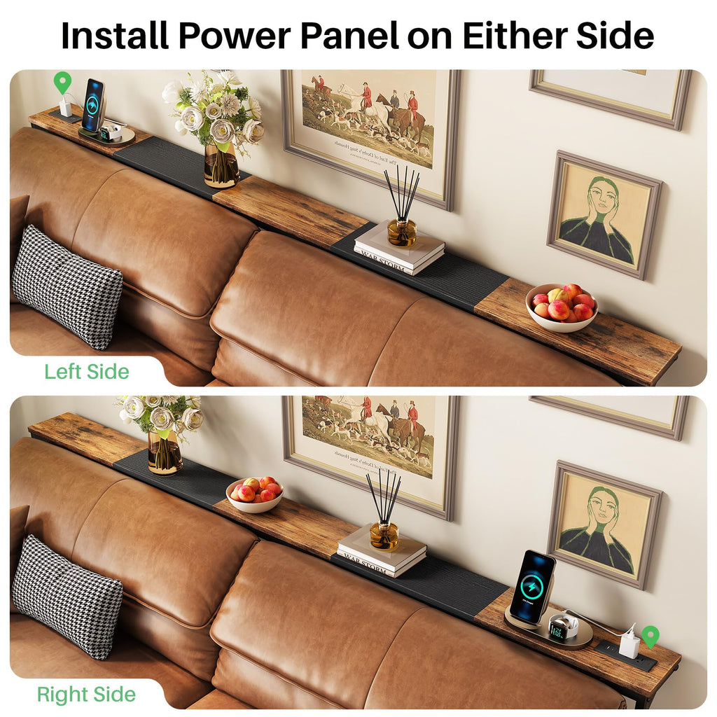 Narrow Console Table with Power Outlet U6962