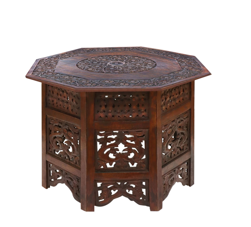 Solid Wood Folding Octagon Coffee Table P730686