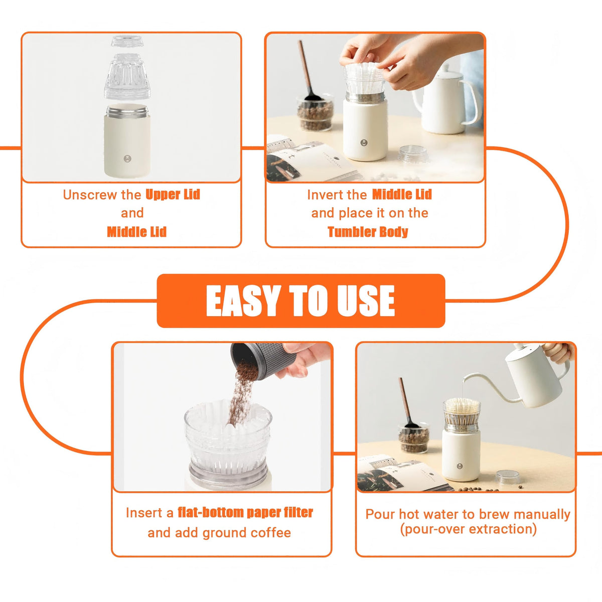 Portable Pour-Over Coffee Dripper P14803