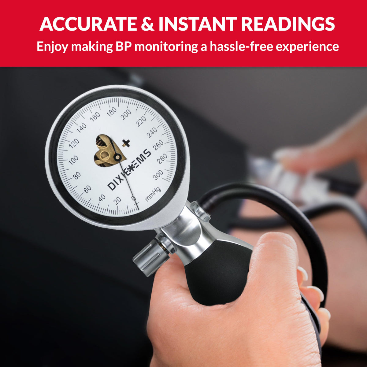 Black Aneroid Sphygmomanometer Blood Pressure Cuff W84152