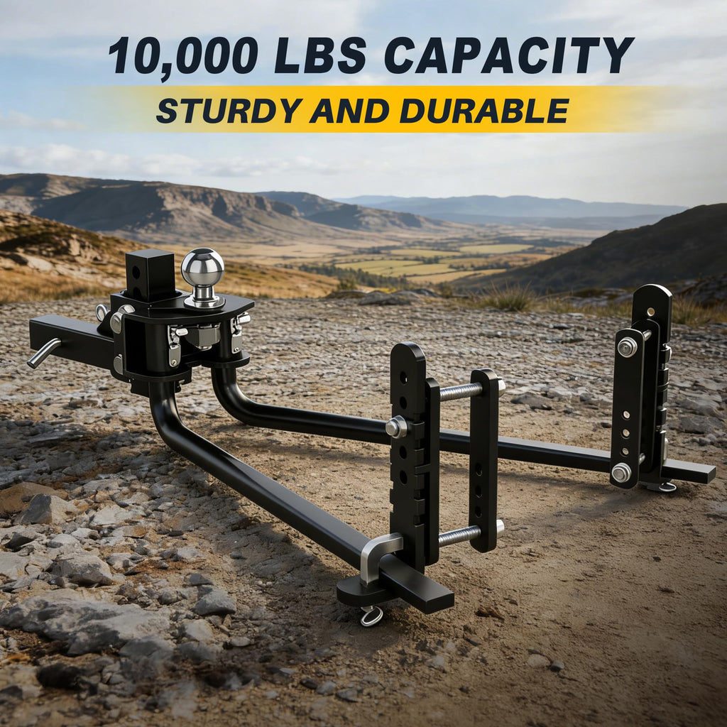 Weight Distribution Hitch with Sway Control, 10000 lbs Towing, 2-Inch Shank G5646