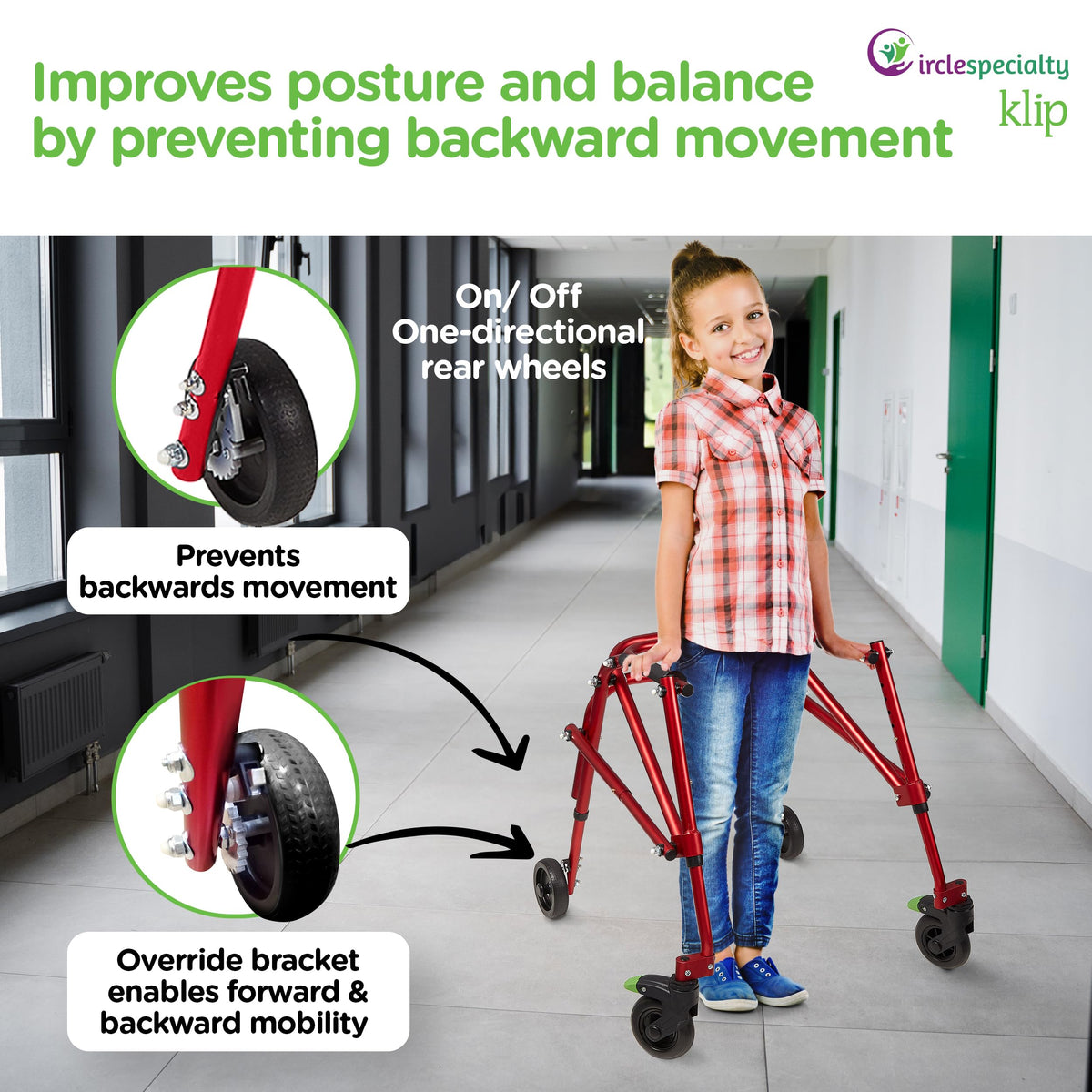 Posterior Rollator Walker 4 Wheel W67529