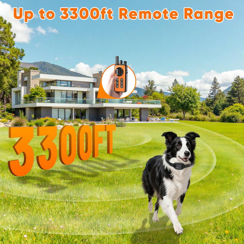 Orange Dog Training Collar with Remote C41862