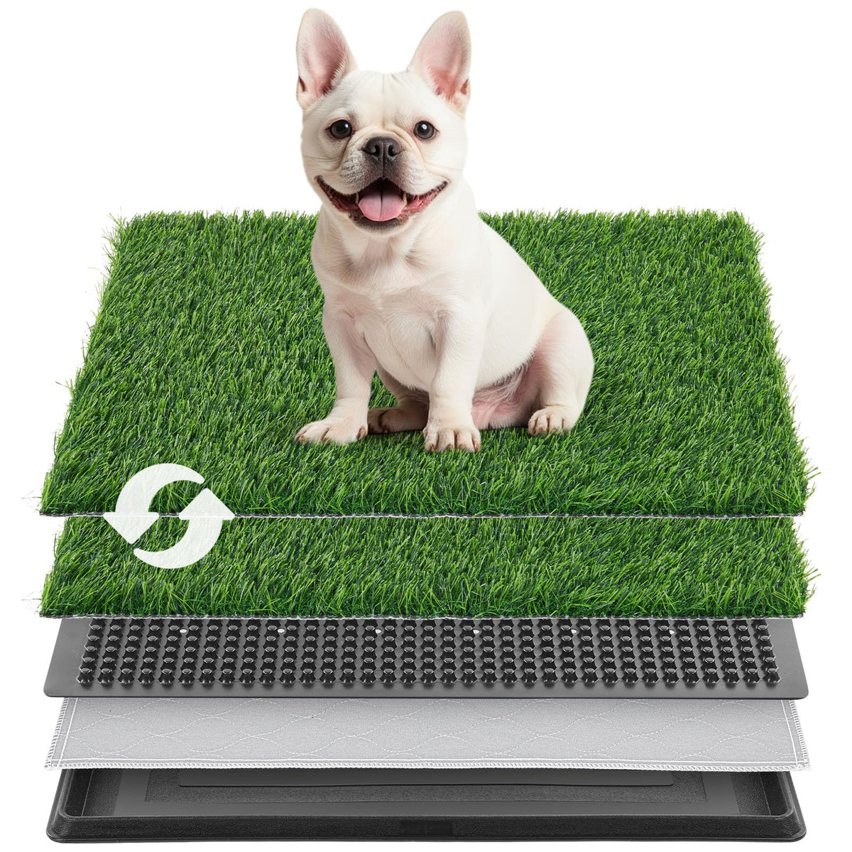 Dog Grass Pad with Tray 20.1x25.1in N503