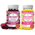 Beet Root Collagen Gummies 200mg with Biotin, Zinc, Vitamin C and E B1561