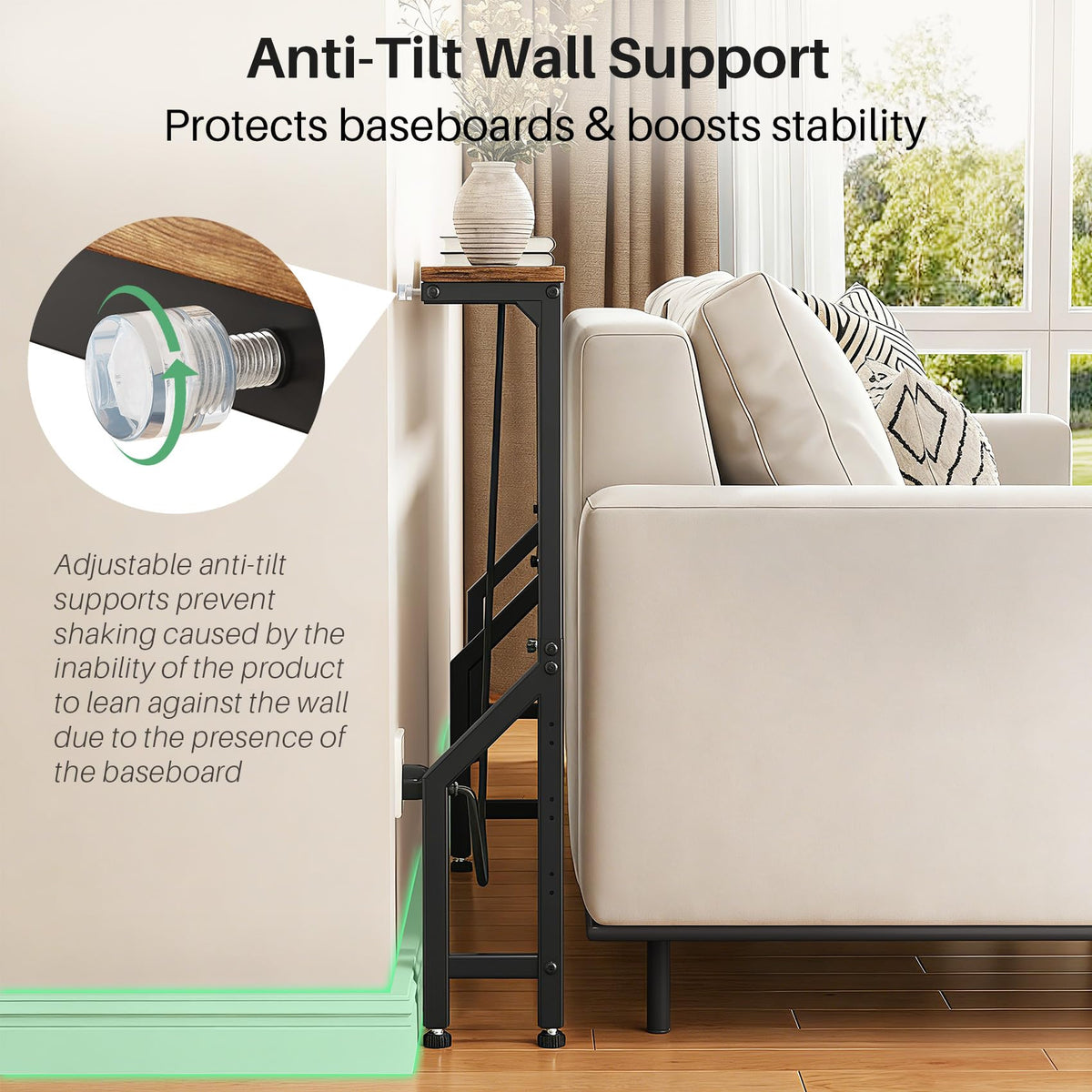 Narrow Console Table with Power Outlet U6962