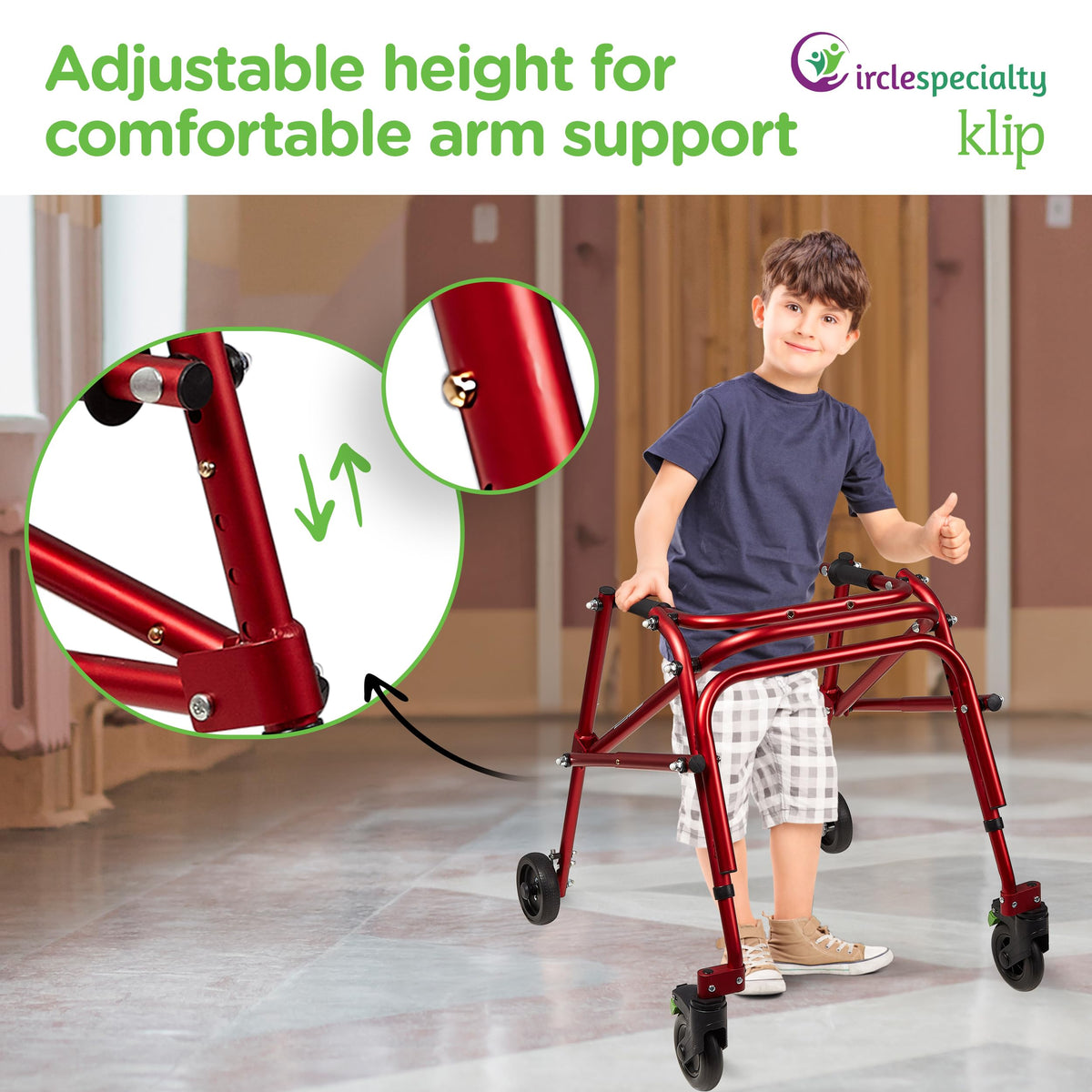 Posterior Rollator Walker 4 Wheel W67529