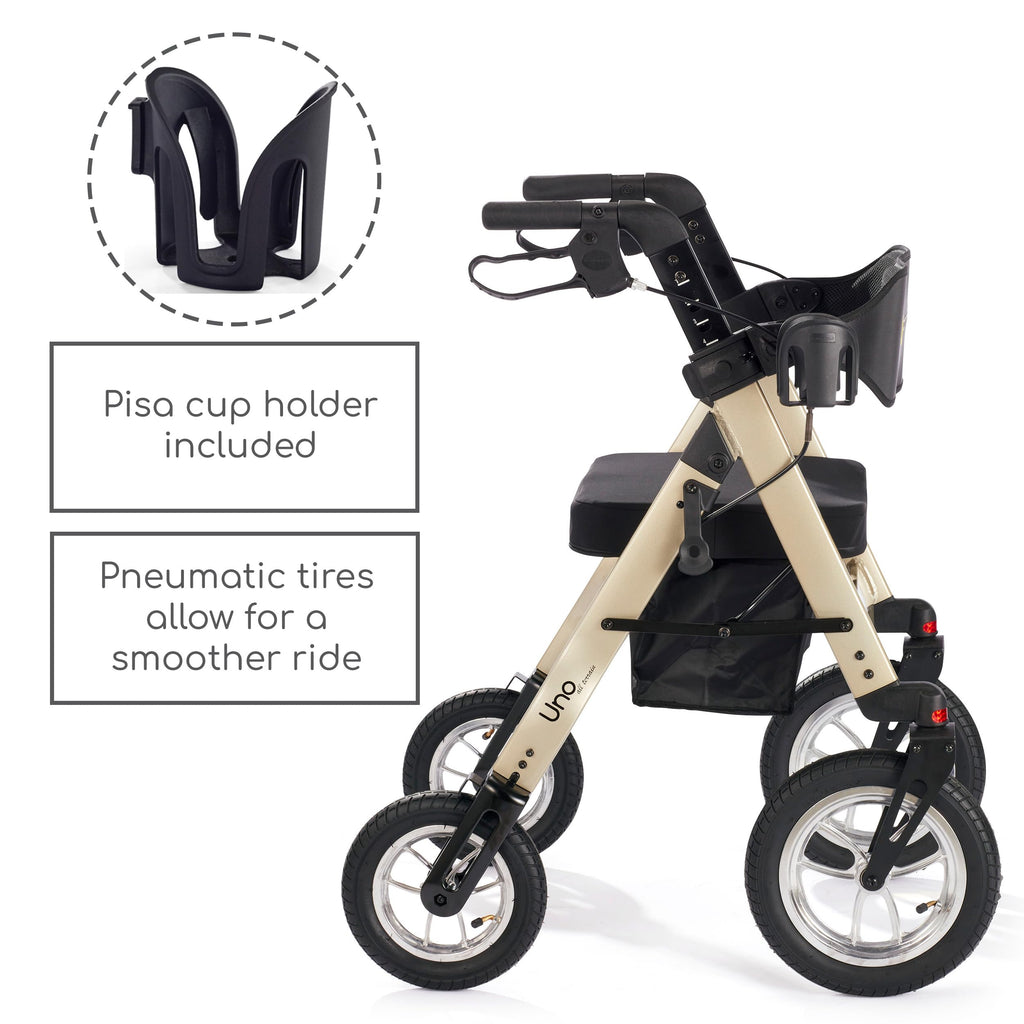 All Terrain Rolling Walker with Pneumatic Tires D48776