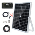 30W 12V Solar Panel Kit with Controller and Mount Bracket U879