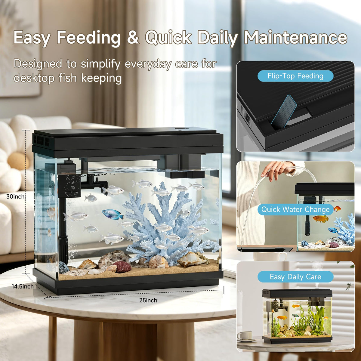 2.5 Gal Self-Cleaning Aquarium Starter Kit G3246
