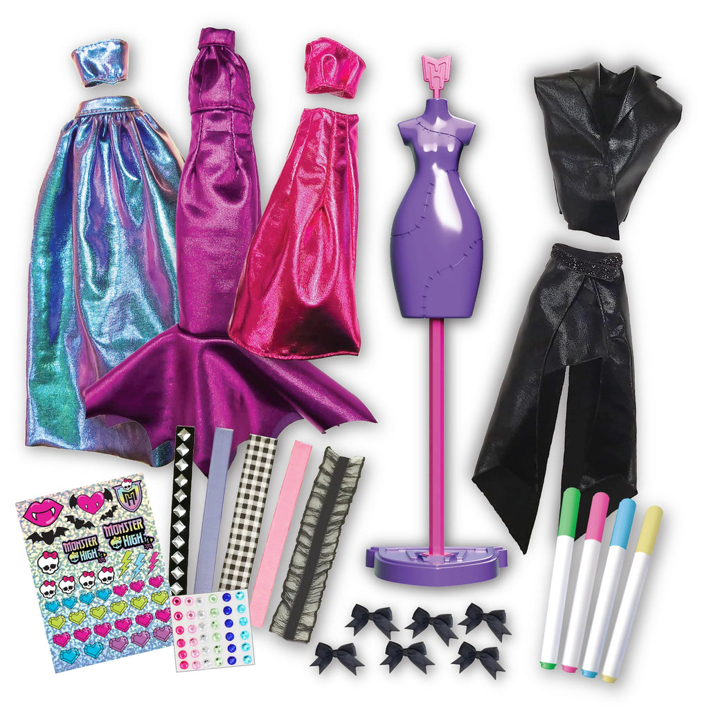 DIY Doll Clothing Craft Kit with Fabric & Sketchbook E614