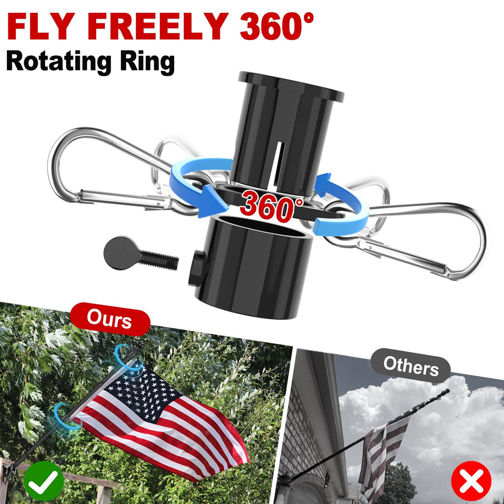 5ft Stainless Steel Flag Pole Kit with Bracket Y817