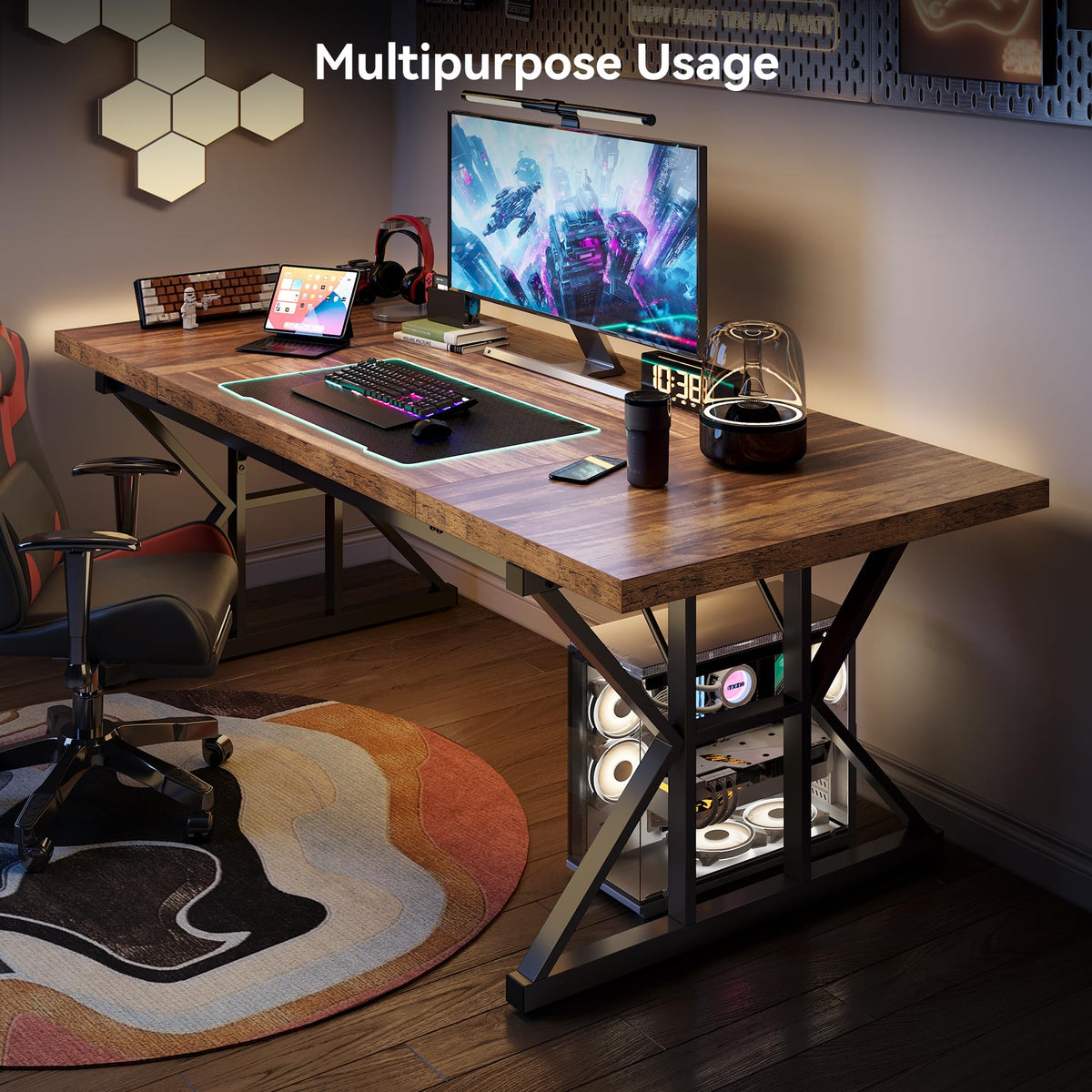 70.8-Inch Wooden Office Desk G7696