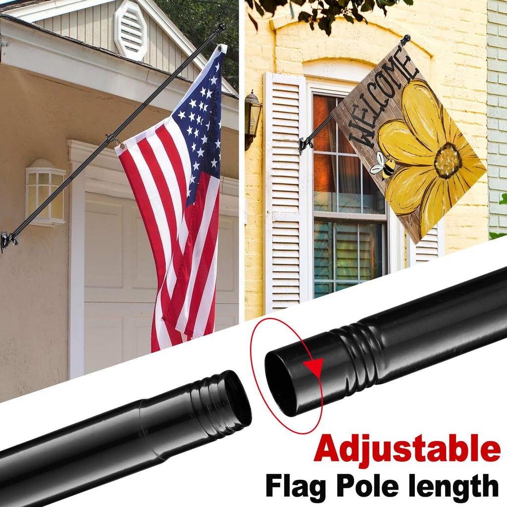 5ft Stainless Steel Flag Pole Kit with Bracket Y817