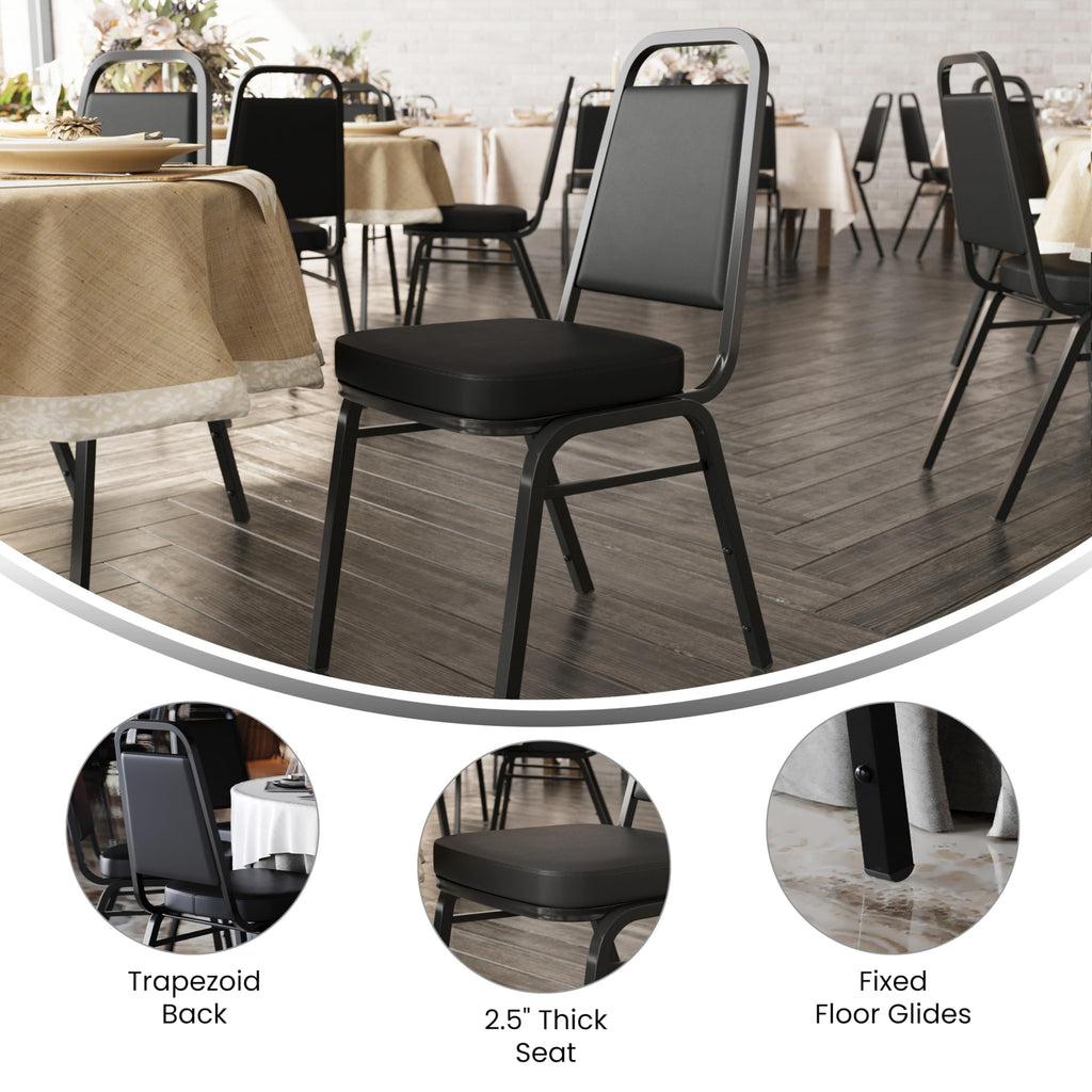 Black Stackable Banquet Chair U357