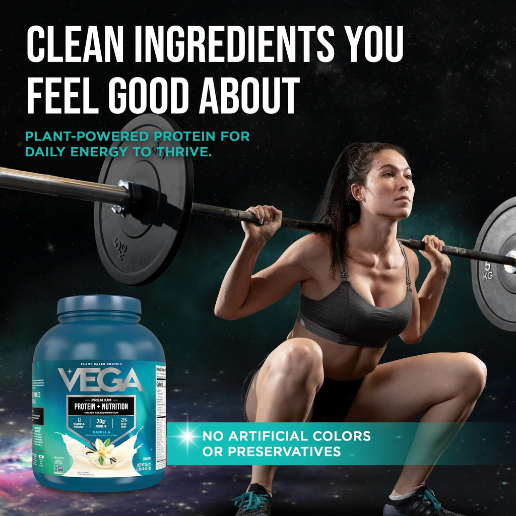Plant Based Vegan Protein Powder Vanilla 2.3lbs K2231
