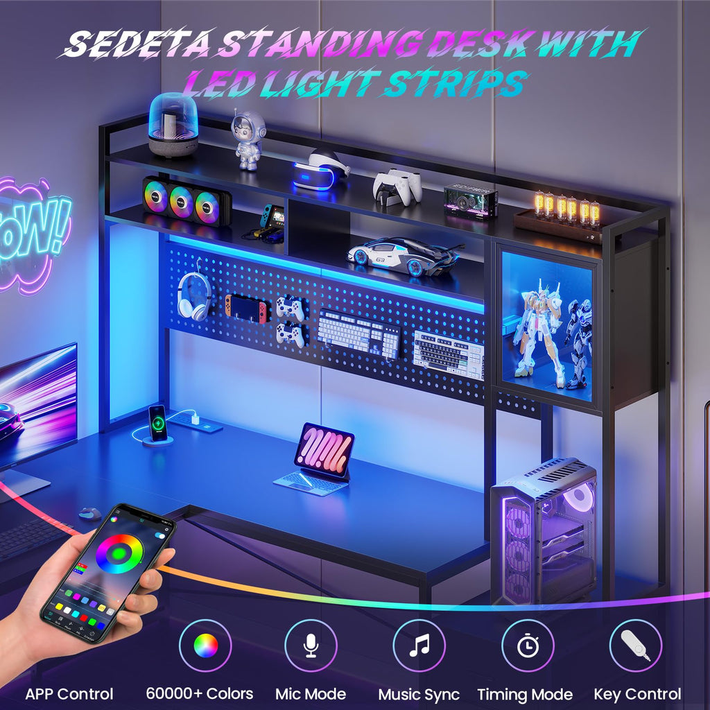 L Shaped Gaming Desk with 6 Drawers R963732