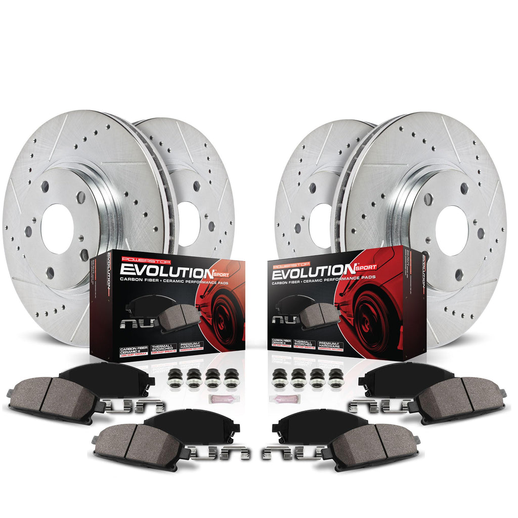 Brake Pad & Rotor Kit Front & Rear Q490607