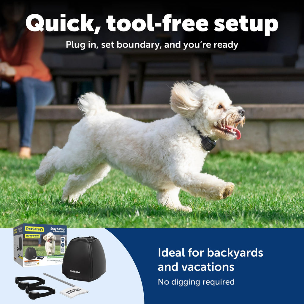 Wireless Fence, 2 Dog, Up to 3/4 Acre Y9398