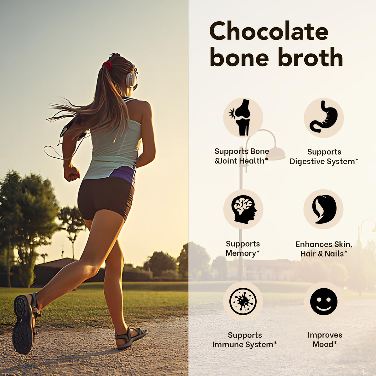 Bone Broth Protein Powder Hot Chocolate Cocoa Q7220
