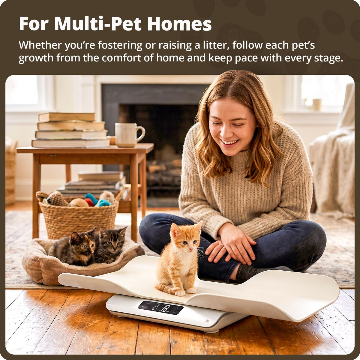 Digital Pet Scale for Cats, Dogs & Small Animals F9920