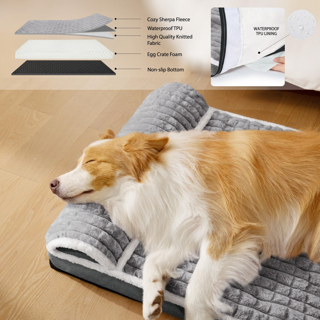 Large Dog Bed 36''X24'' Grey N928745