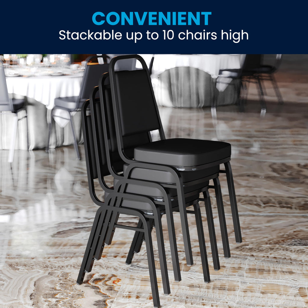 Black Stackable Banquet Chair U357