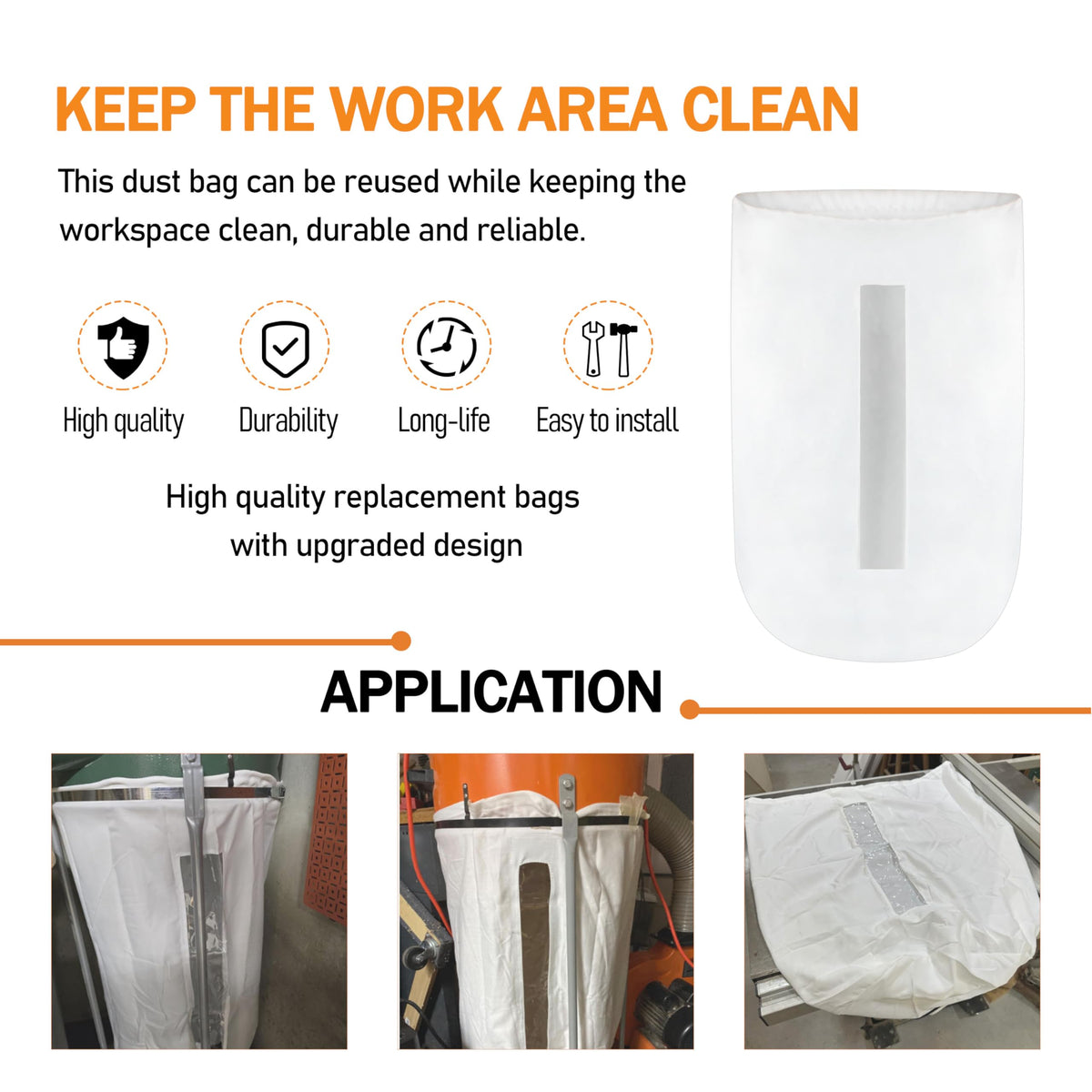 70 Gallon Dust Collector Bag D2004