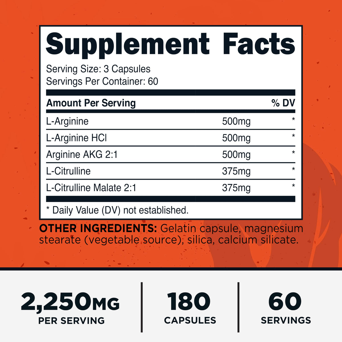 Nitric Oxide Booster 180 Capsules O96961