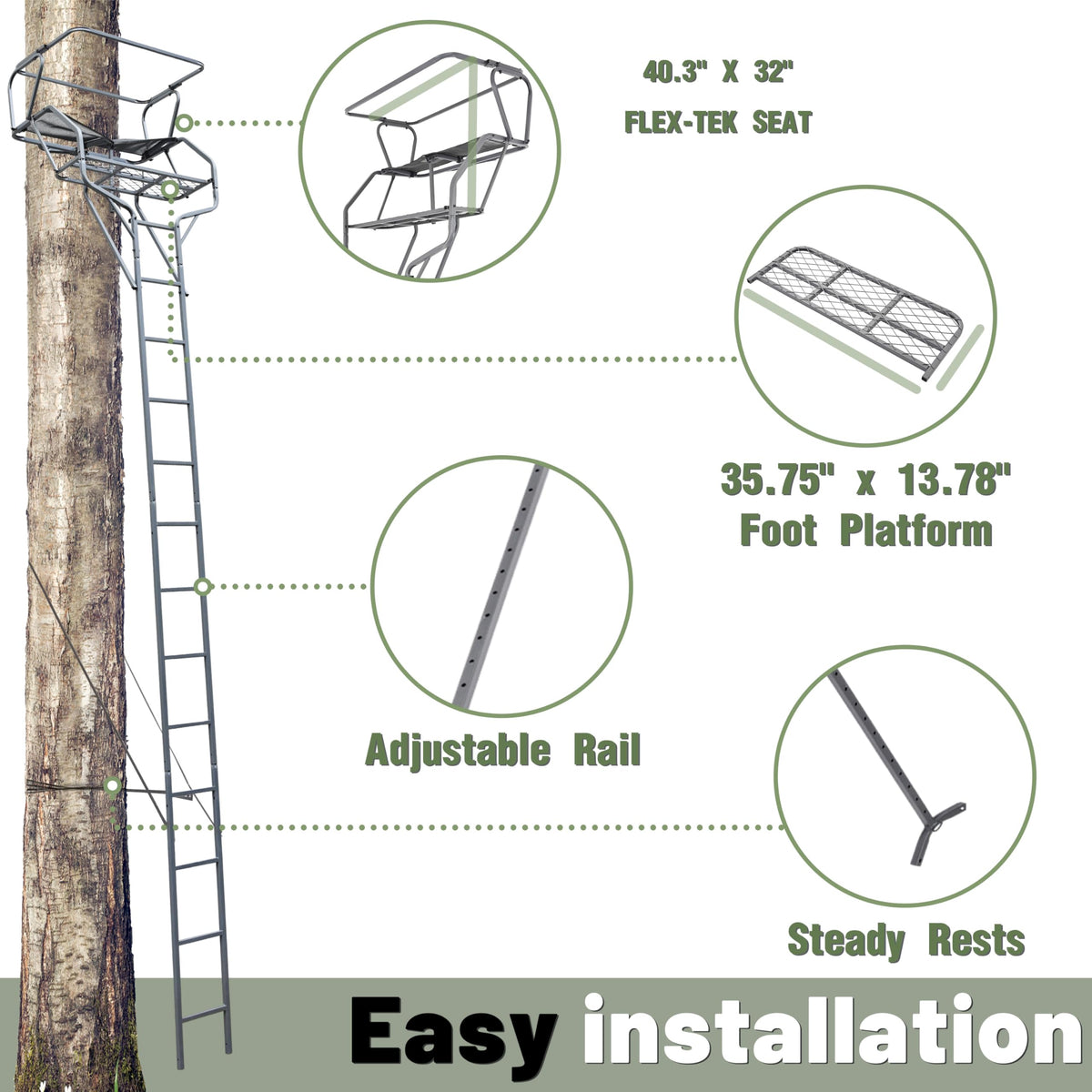 2-Man Ladder Tree Stand R80640