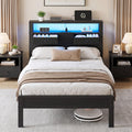 Twin Size Bed Frame with Storage Headboard and 2 Drawers I257410
