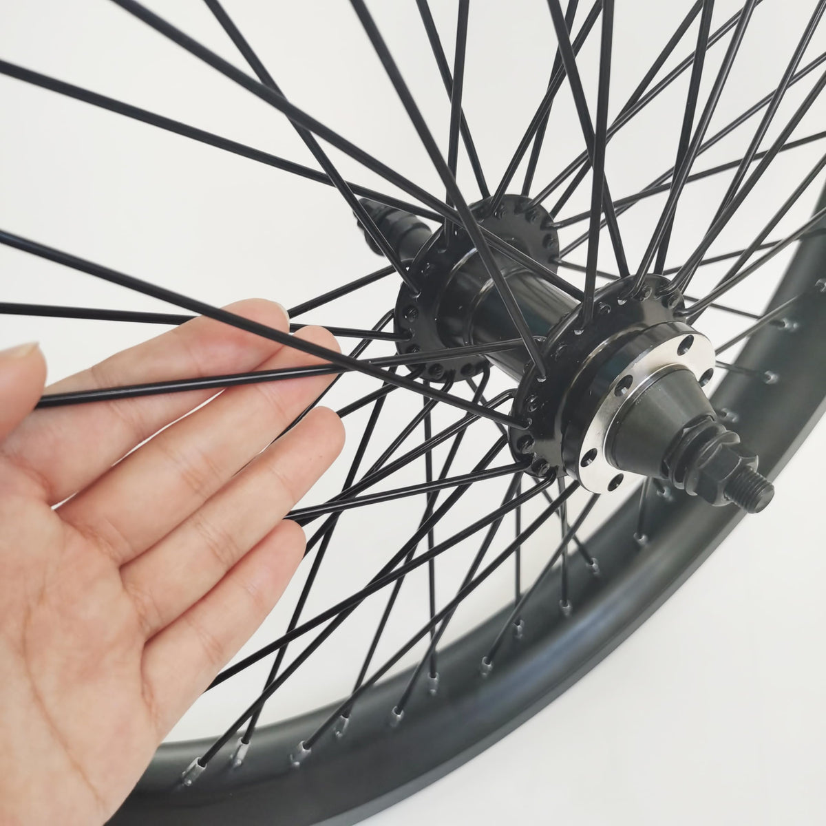 20" 26" Heavy Duty Bicycle Rear Wheel Rim 48 Spokes Aluminum Alloy Disc Brake Z12898