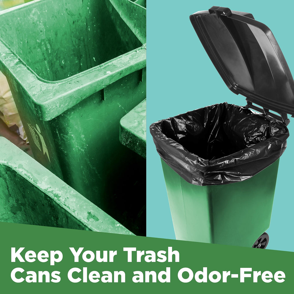 95 Gallon Heavy Duty Contractor Trash Bags, 25 Ct, Black, 1.2 Mil Z6551