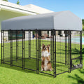 8x4x5.7 FT Heavy Duty Outdoor Dog Kennel with Roof G592365